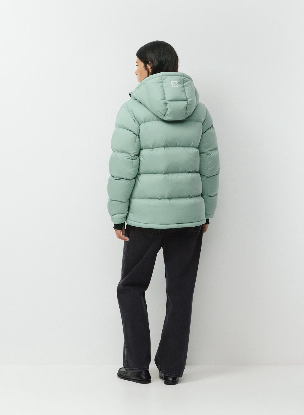 Long Down Puffer Jacket - Blue