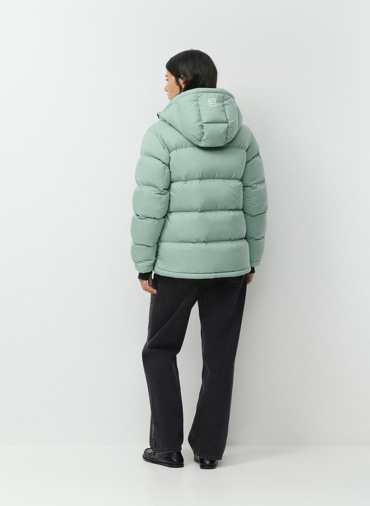 Long Down Puffer Jacket - Blue