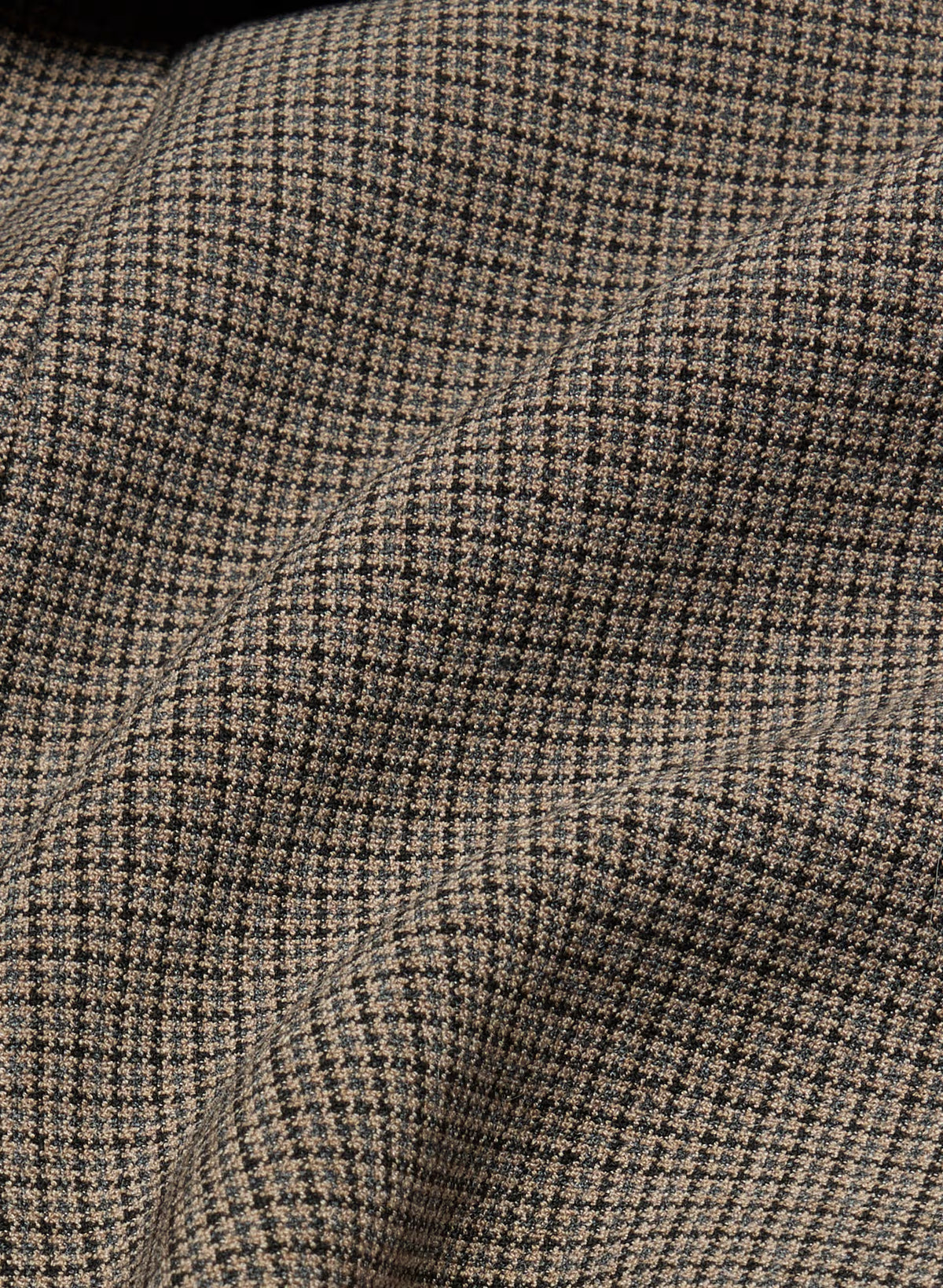 Single-Breasted Stretch Blazer - Brown Check