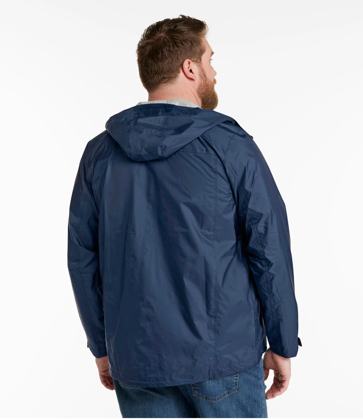 Men's Packable Waterproof Rain Jacket - Black