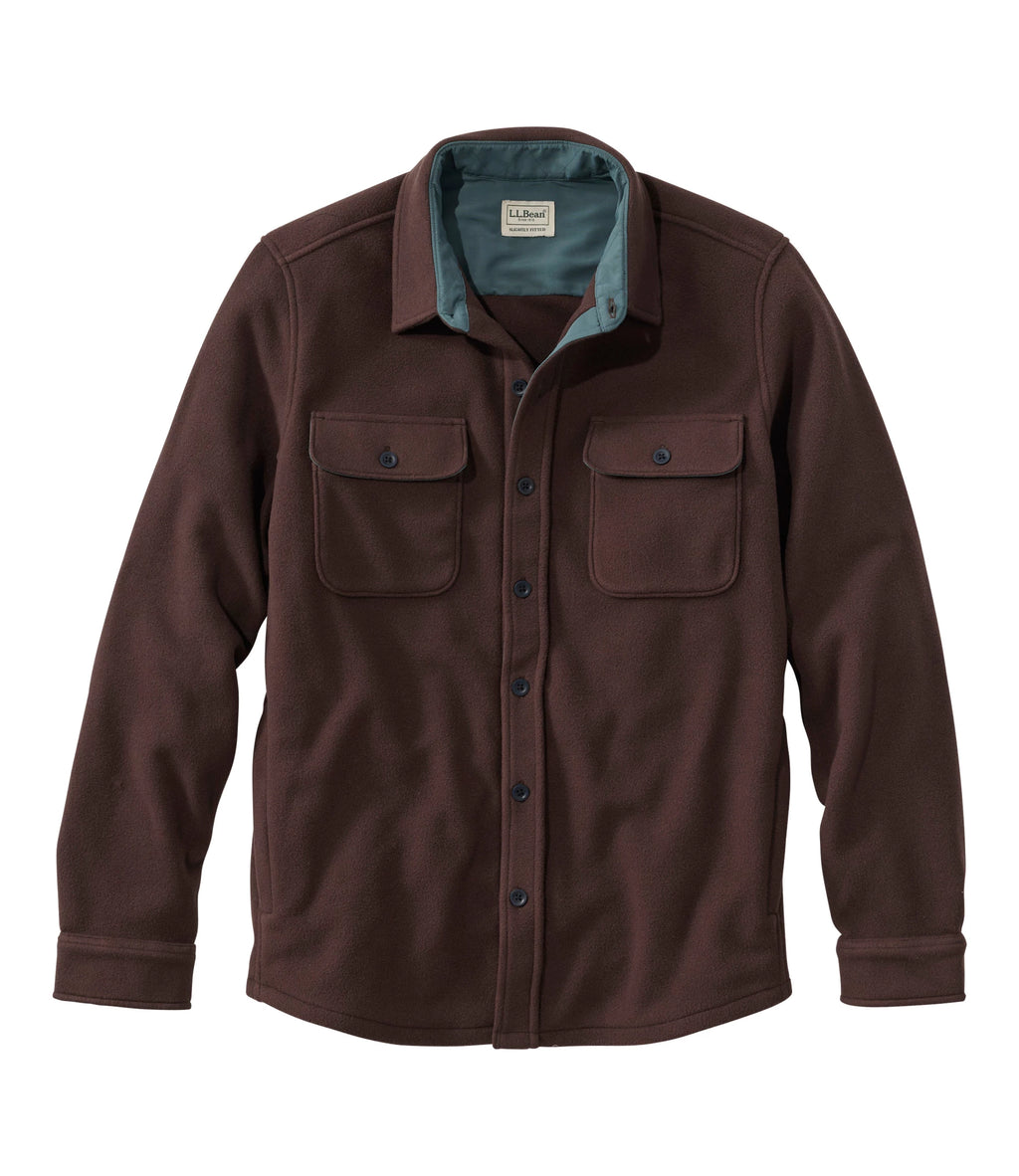 Men's Recycled Fleece Overshirt - Dark Navy