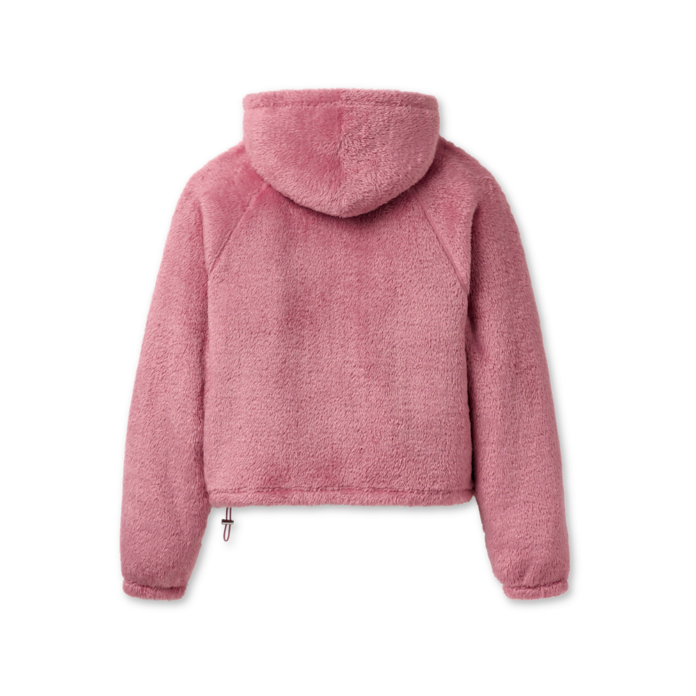 Women's Oversized Fleece Hoodie - Coffee Grounds