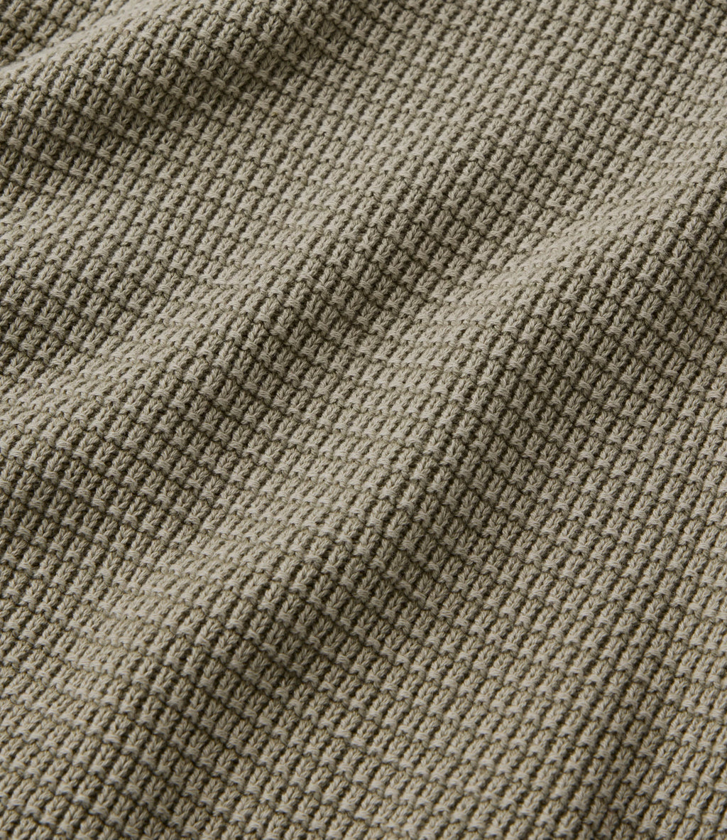 Men's Textured Cotton Crewneck Sweater - Sienna