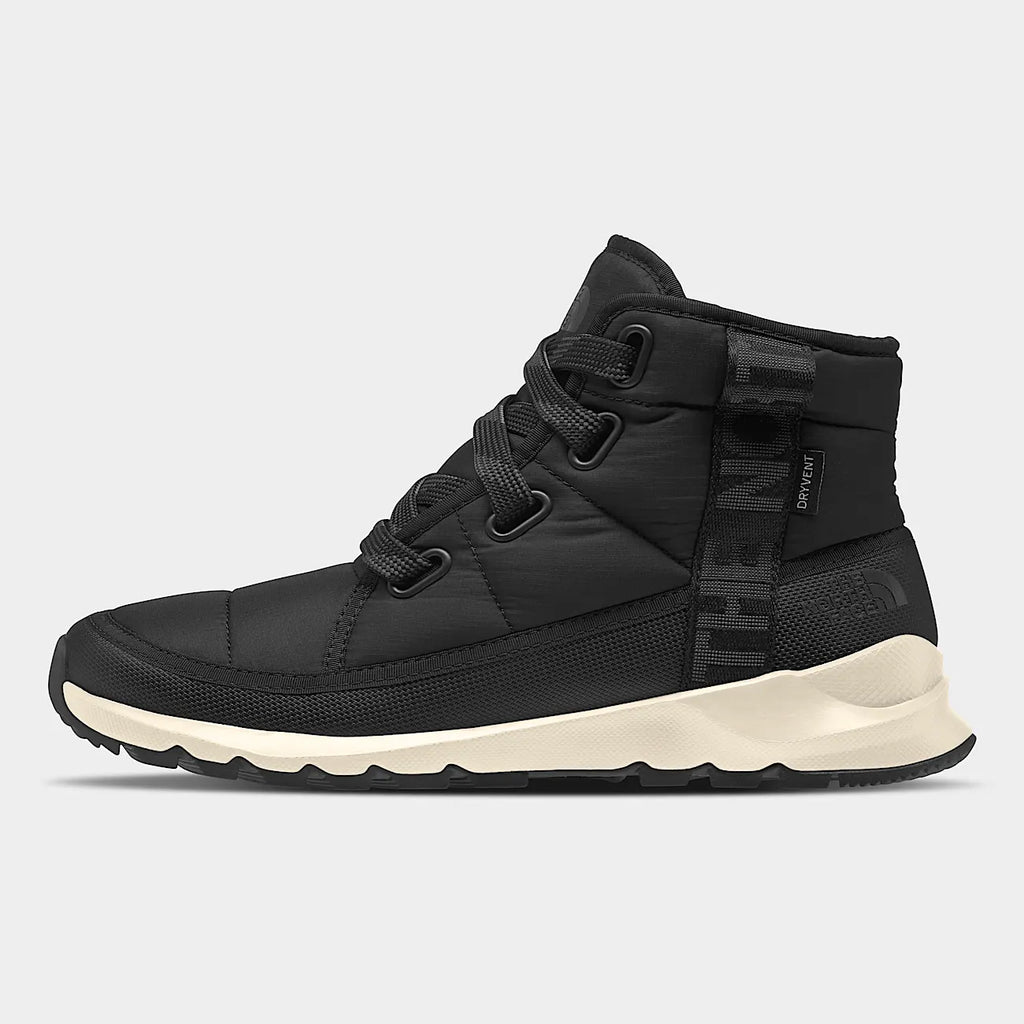 Women's Waterproof Lace-Up Snow Boots - Black