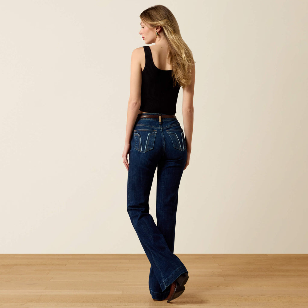 Women's High-Rise Slim Trouser Jeans - Blue
