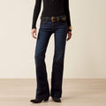 Women's Mid Rise Wide Leg Stretch Jeans - Blue