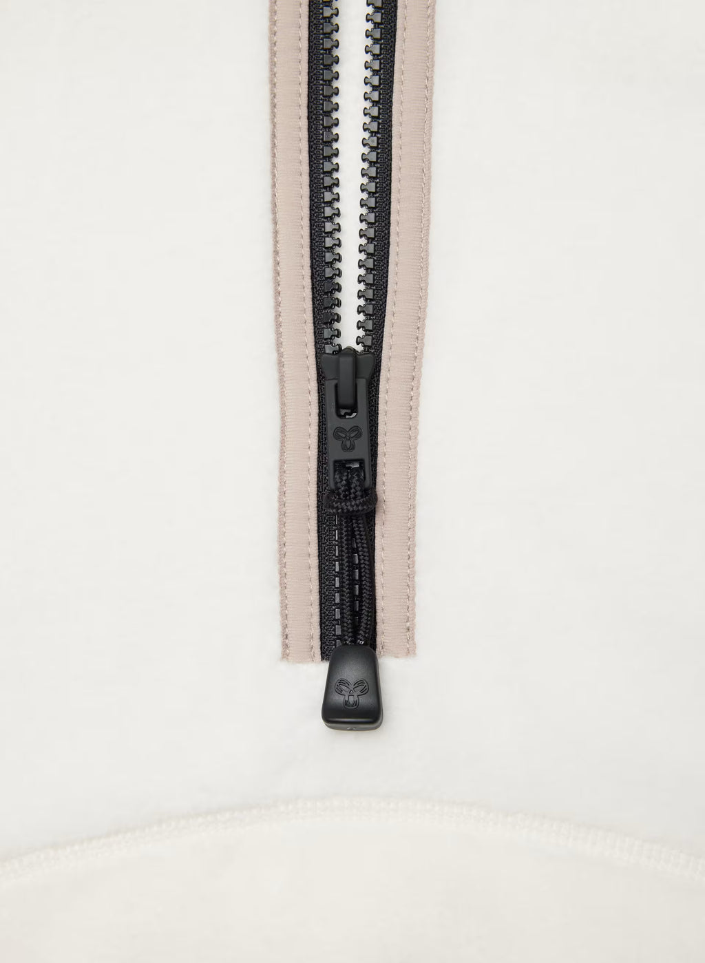 Oversized Half-Zip Microfleece Pullover - Gray