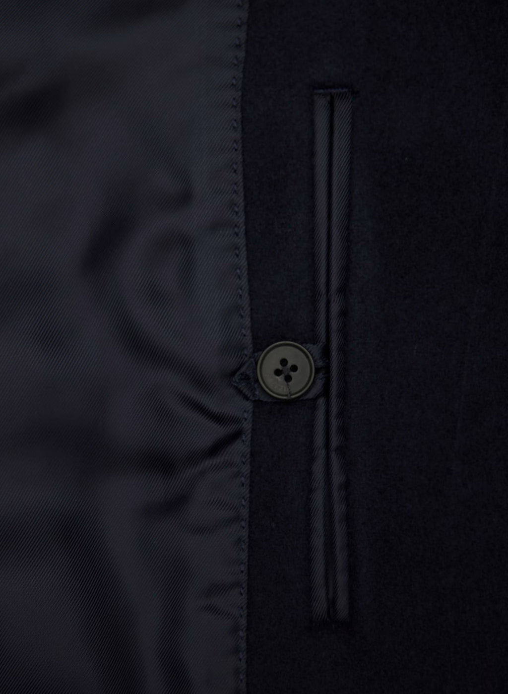 Double-Breasted Wool Cashmere Coat - Herringbone
