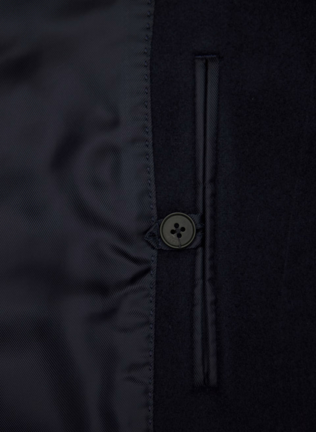 Double-Breasted Wool Cashmere Coat - Herringbone