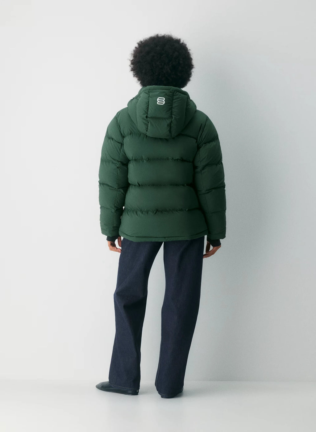 Long Down Puffer Jacket - Blue