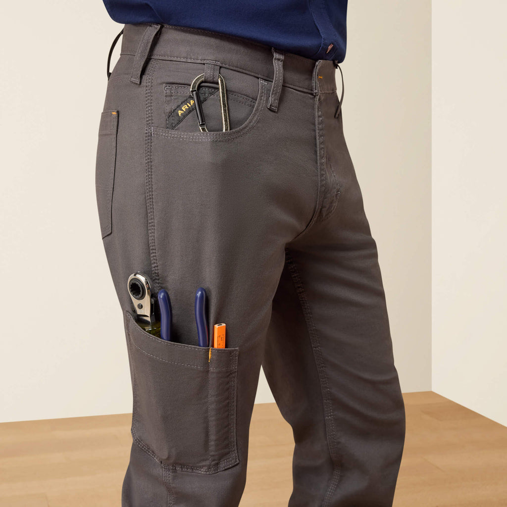 Men's Relaxed Stretch Canvas Work Pants - Khaki