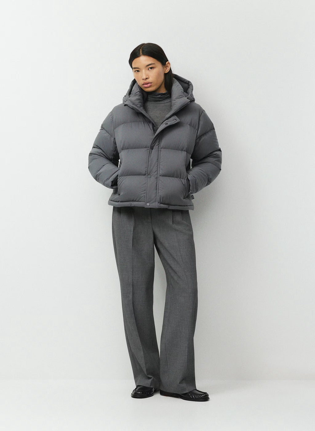 Short Down Puffer Jacket - Blue