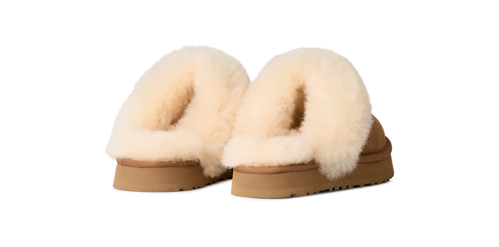 Kids' Suede Platform Slippers - Sand