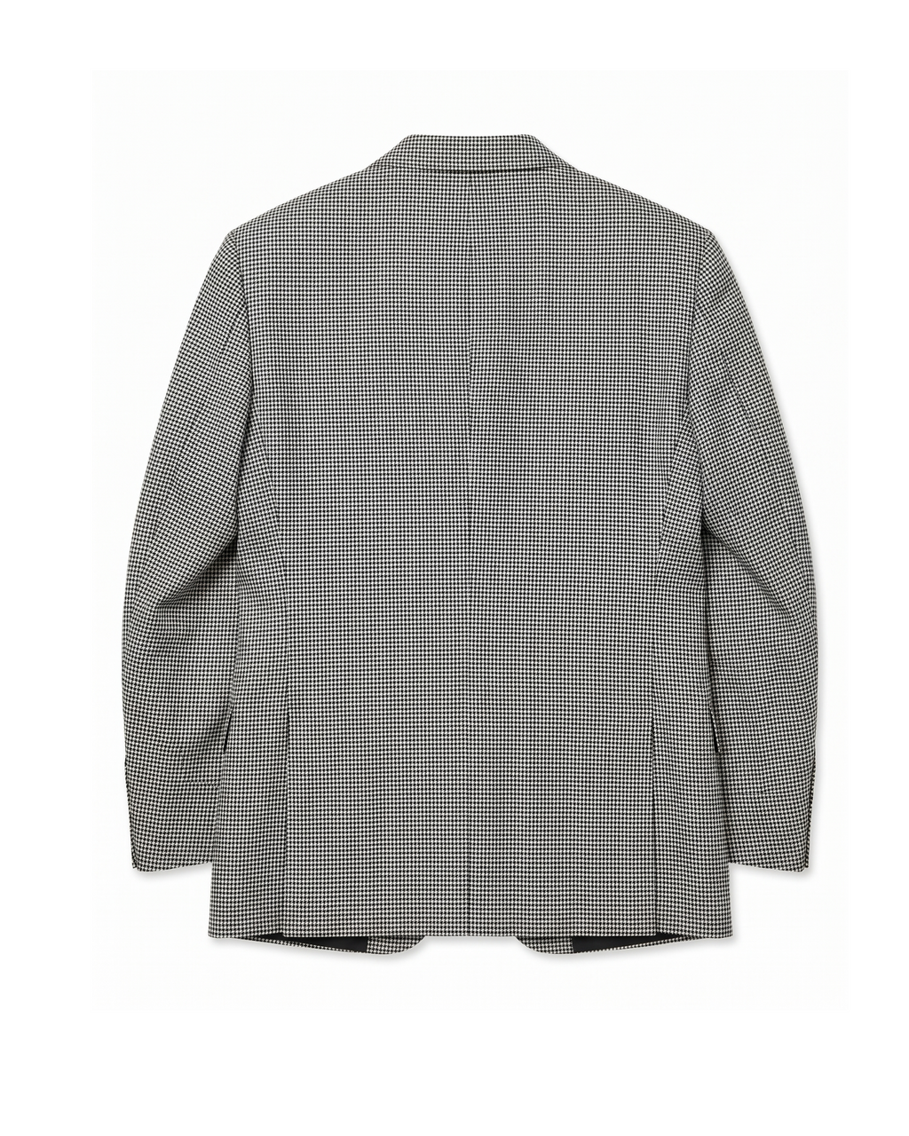 Men's Black & White Micro Houndstooth Modern Fit 2-Button Wool Suit