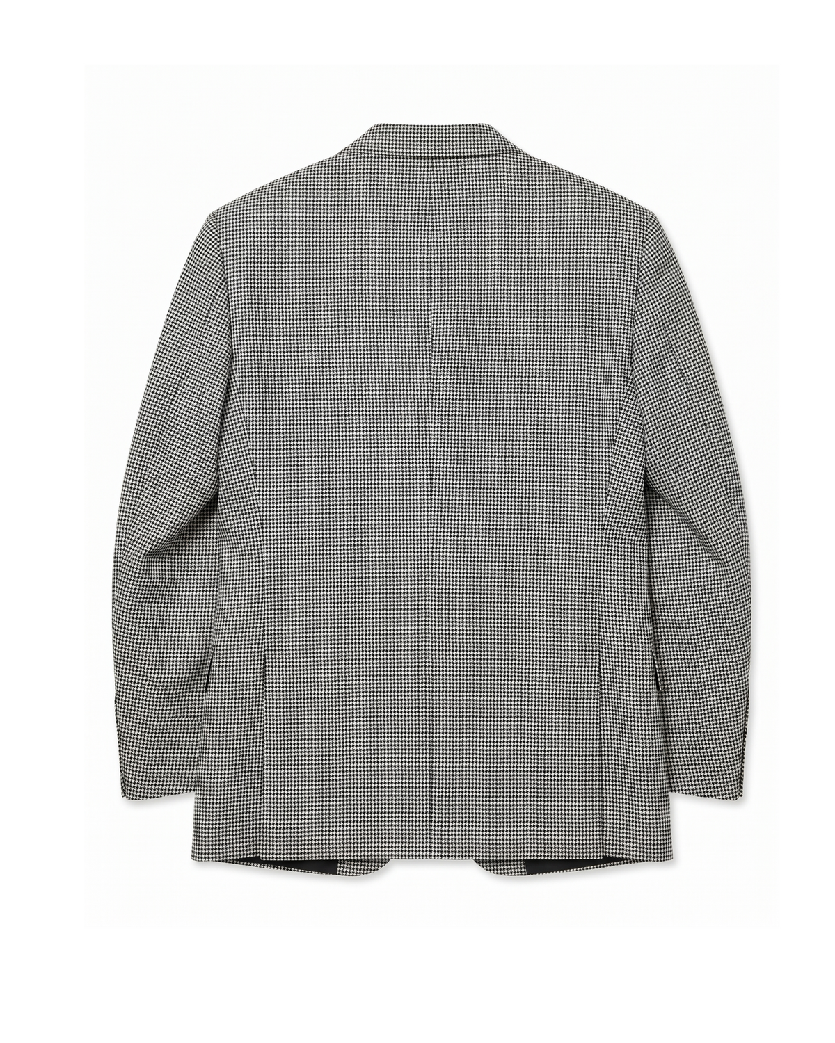 Men's Black & White Micro Houndstooth Modern Fit 2-Button Wool Suit