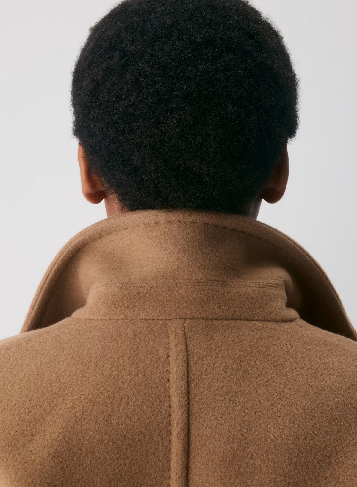 Double-Breasted Wool Cashmere Coat - Herringbone