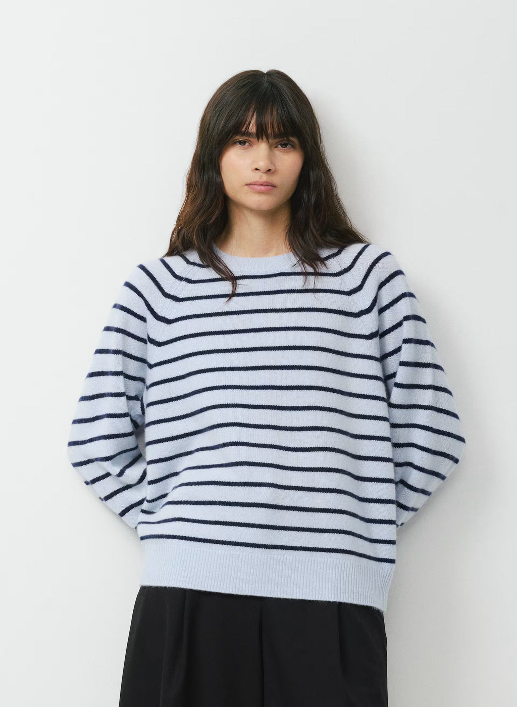 Wool Cashmere Raglan Sweater - Olive