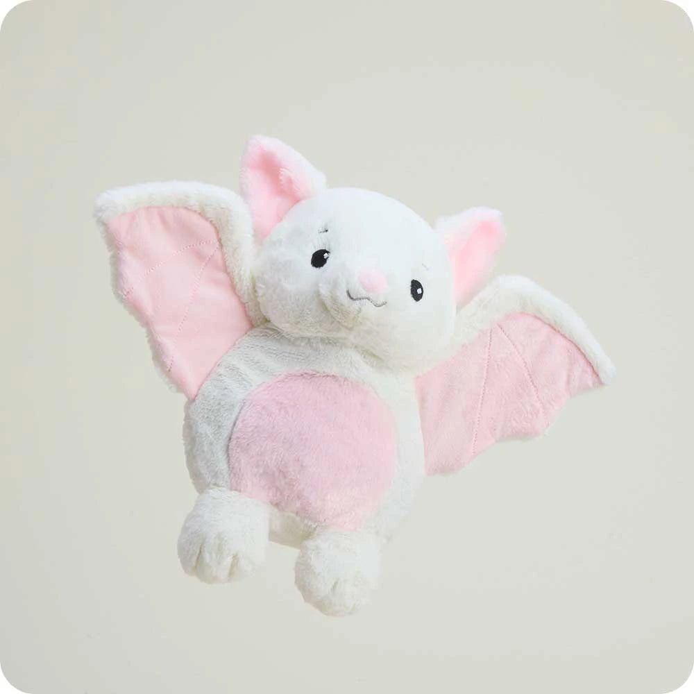 White Bat Microwavable Plush