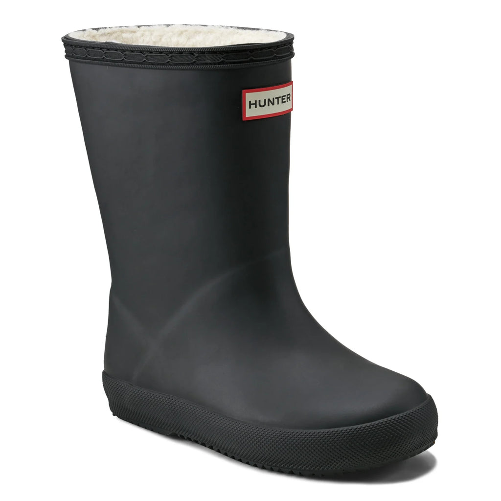 Kids' Insulated Rubber Rain Boots - Black