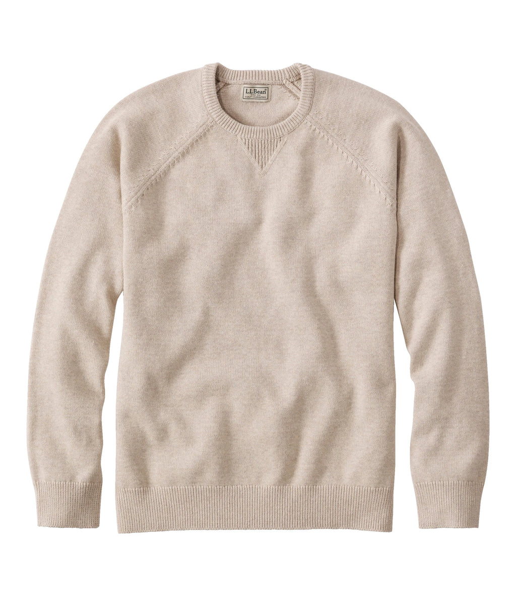 Men's Cotton Cashmere Crewneck Sweater - Navy