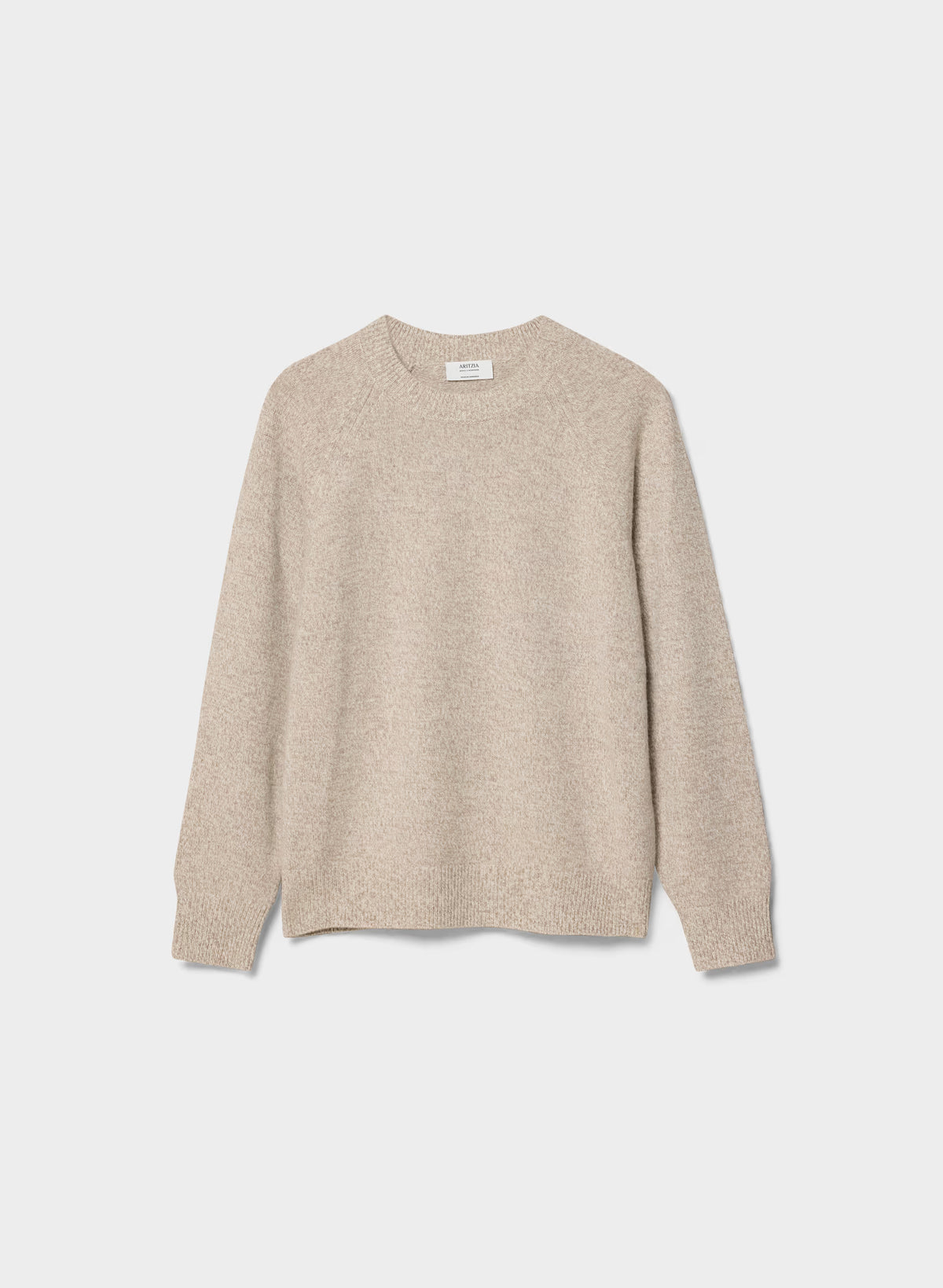 Wool Cashmere Raglan Sweater - Olive