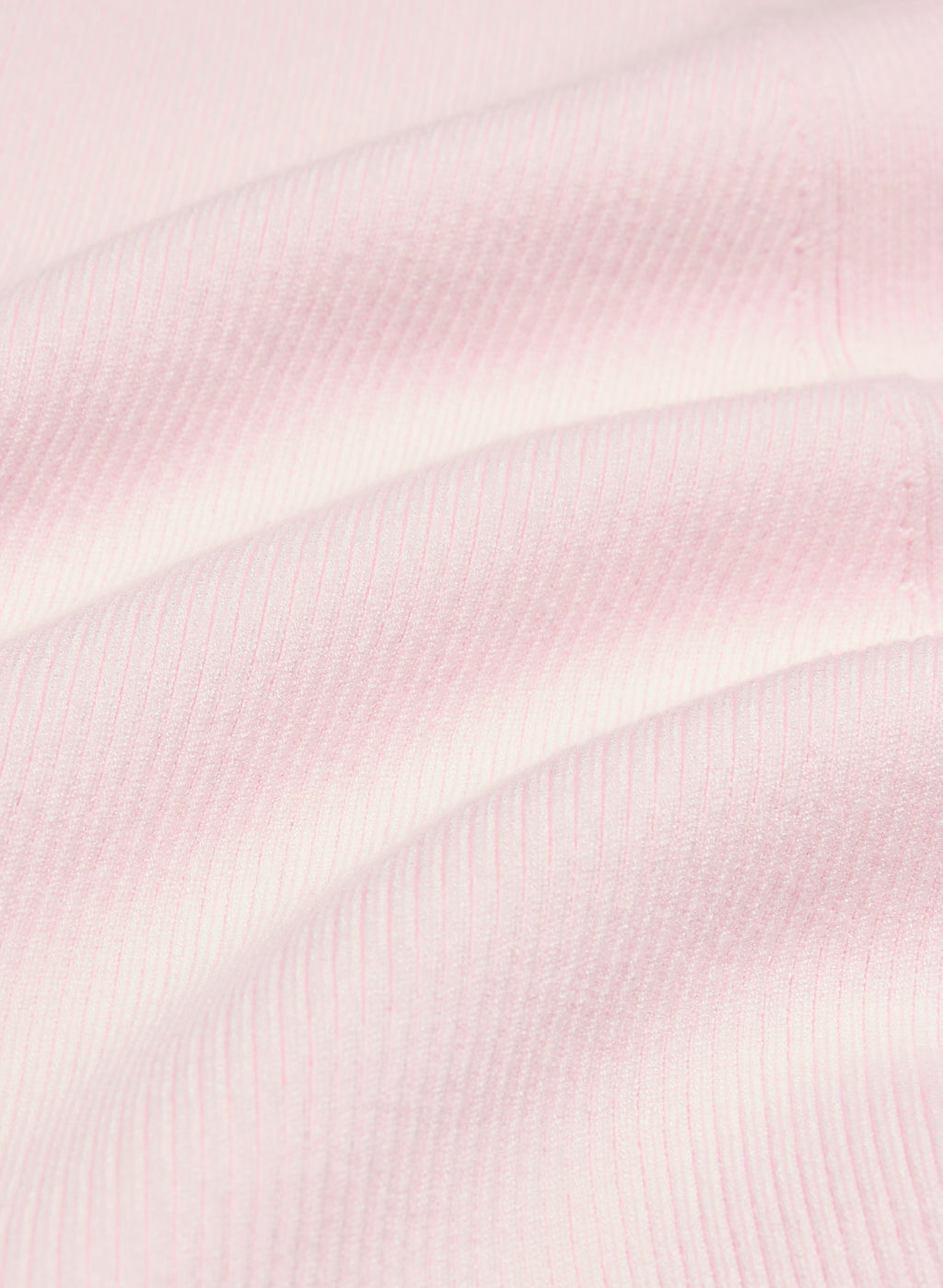 Wrap-Style Waist-Length Knit Top - Pink