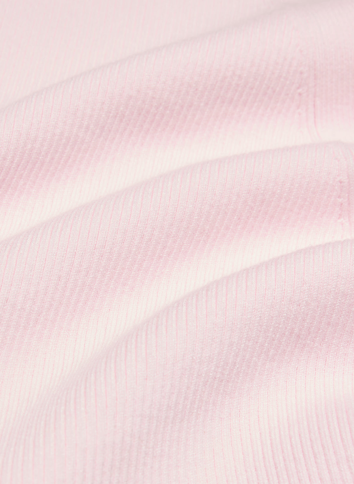 Wrap-Style Waist-Length Knit Top - Pink