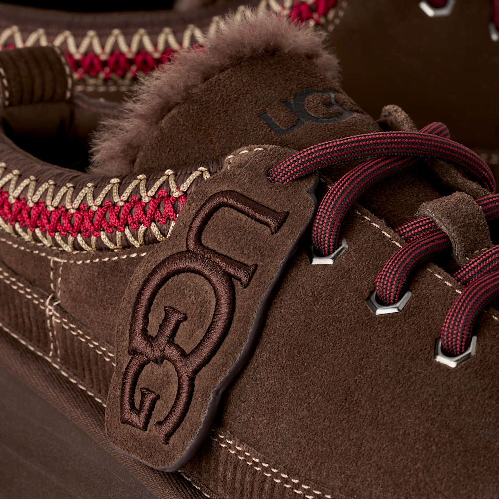 Women's Suede Lace-Up Platform Slipper - Sand