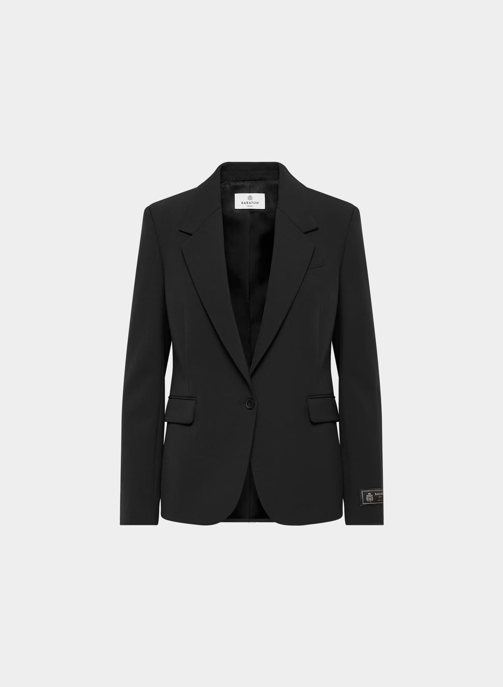 Single-Breasted Stretch Blazer - Check