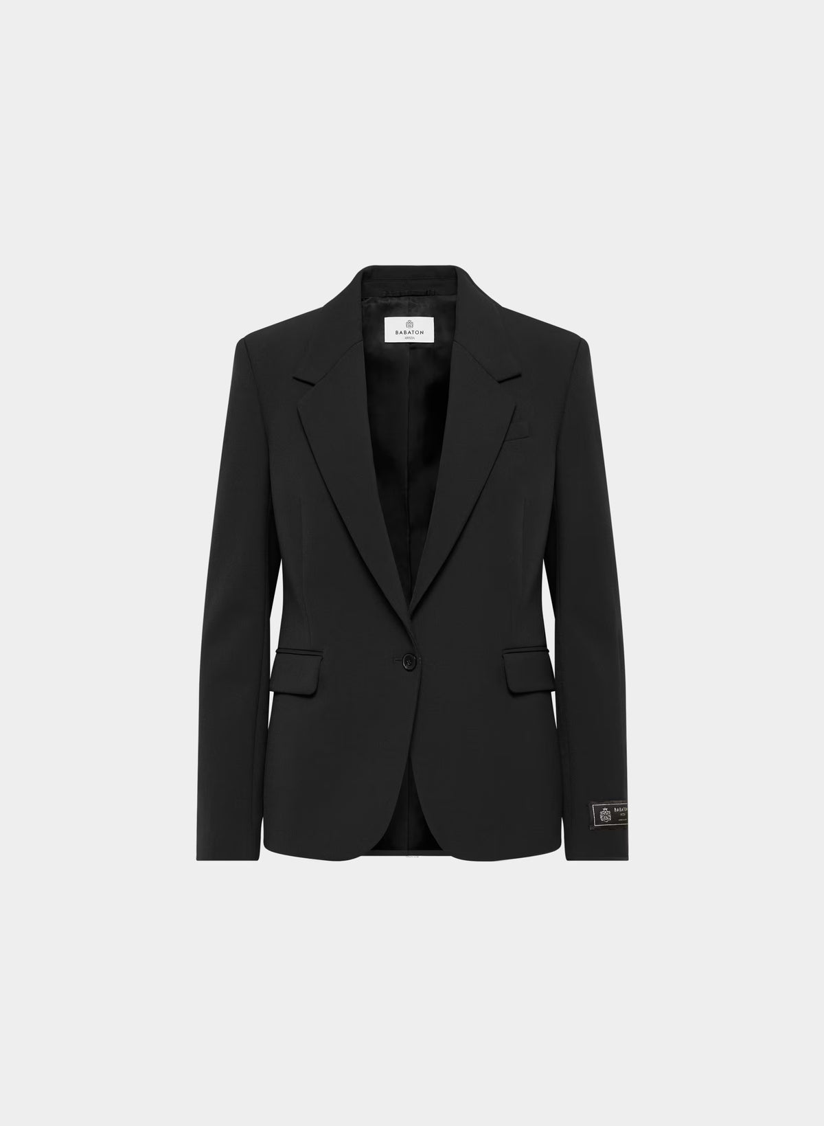 Single-Breasted Stretch Blazer - Check