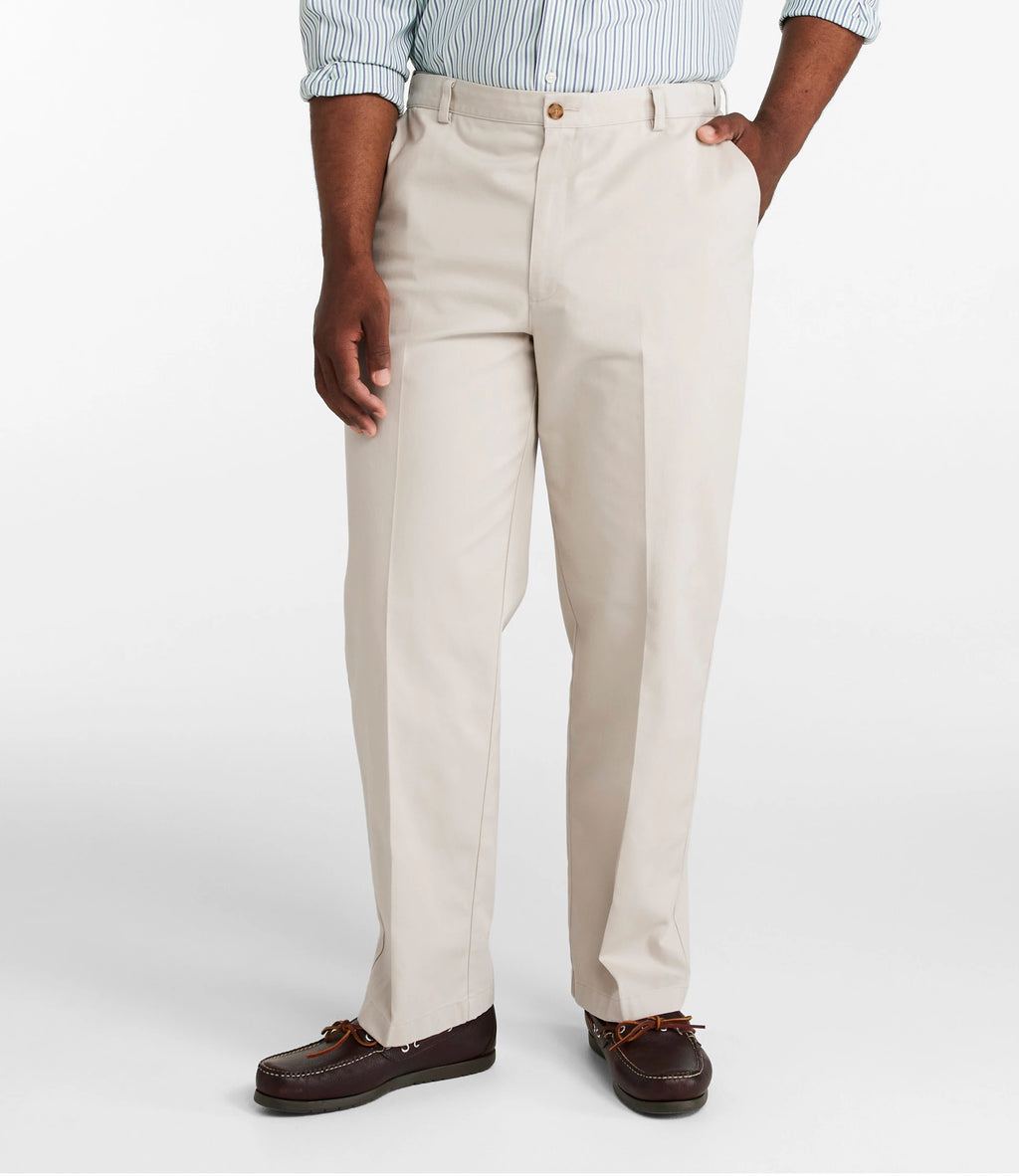 Men's Wrinkle-Resistant Cotton Chino Pants - Khaki
