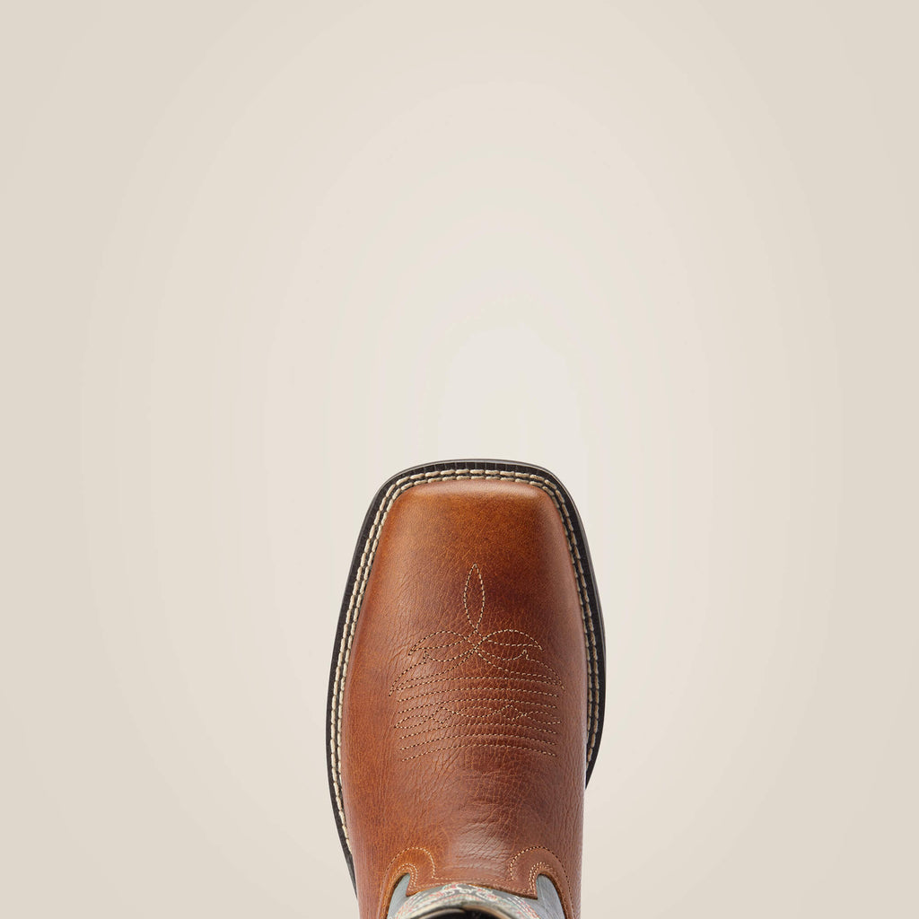 Women's Iridescent Leather Western Boots - Cider