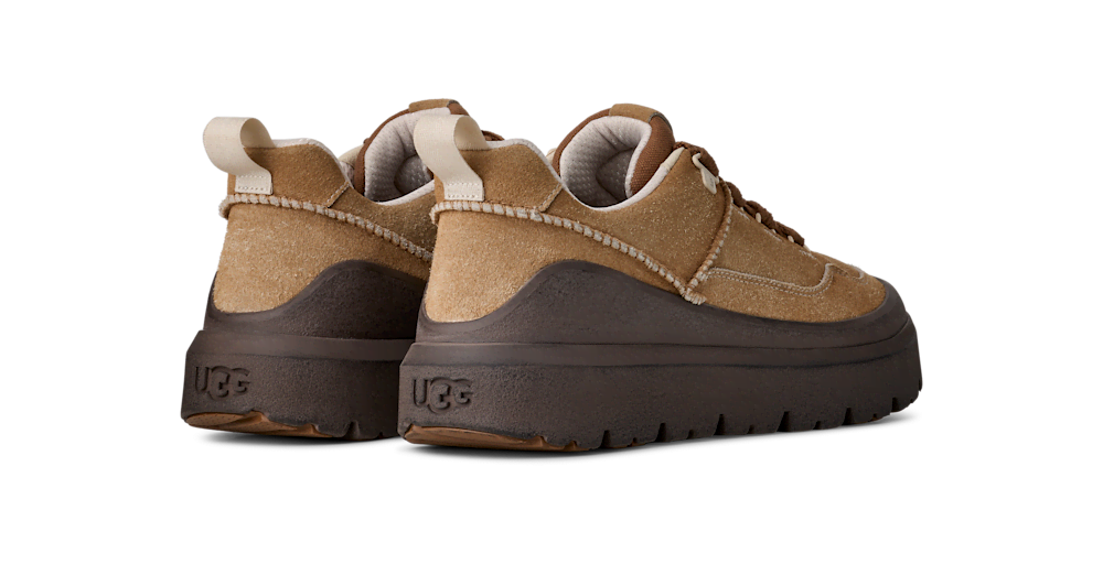 Men's Distressed Suede Sneaker - Chestnut