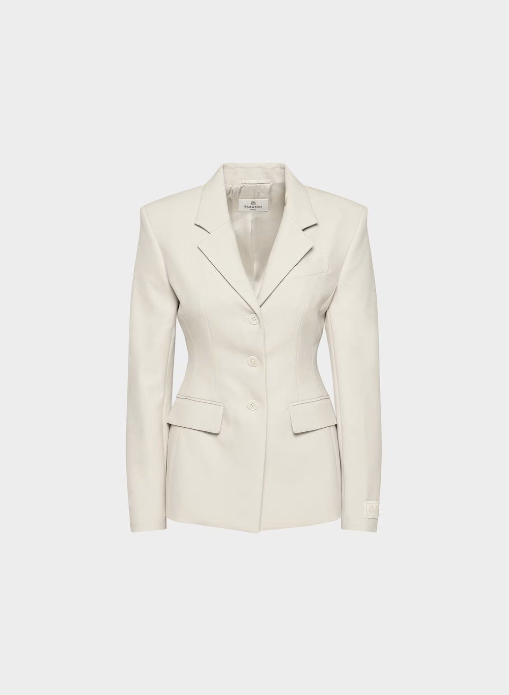 Single-Breasted Stretch Blazer - Brown Check