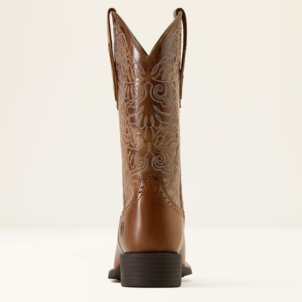 Women's Wide Square Toe Western Boots - Brown