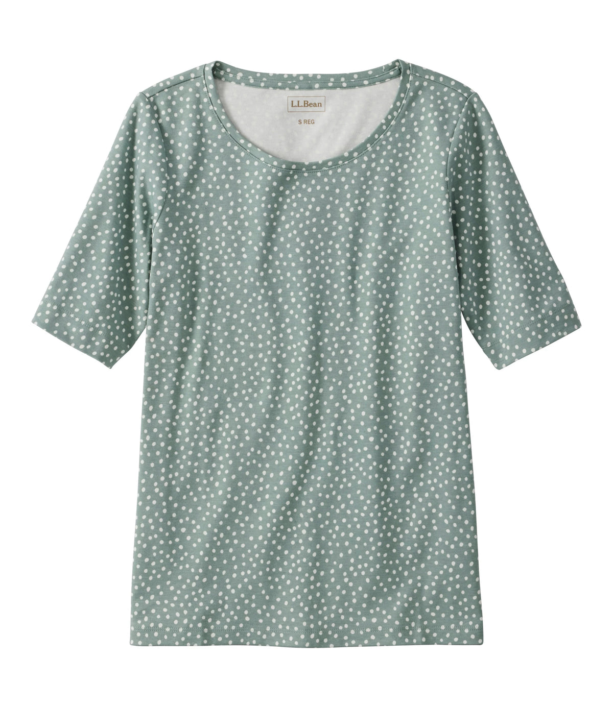 Women's Printed Elbow Sleeve Cotton Tee