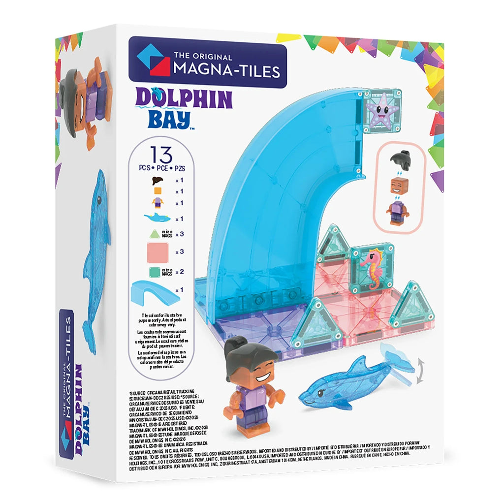 13-Piece Dolphin Bay Magnetic Building Set