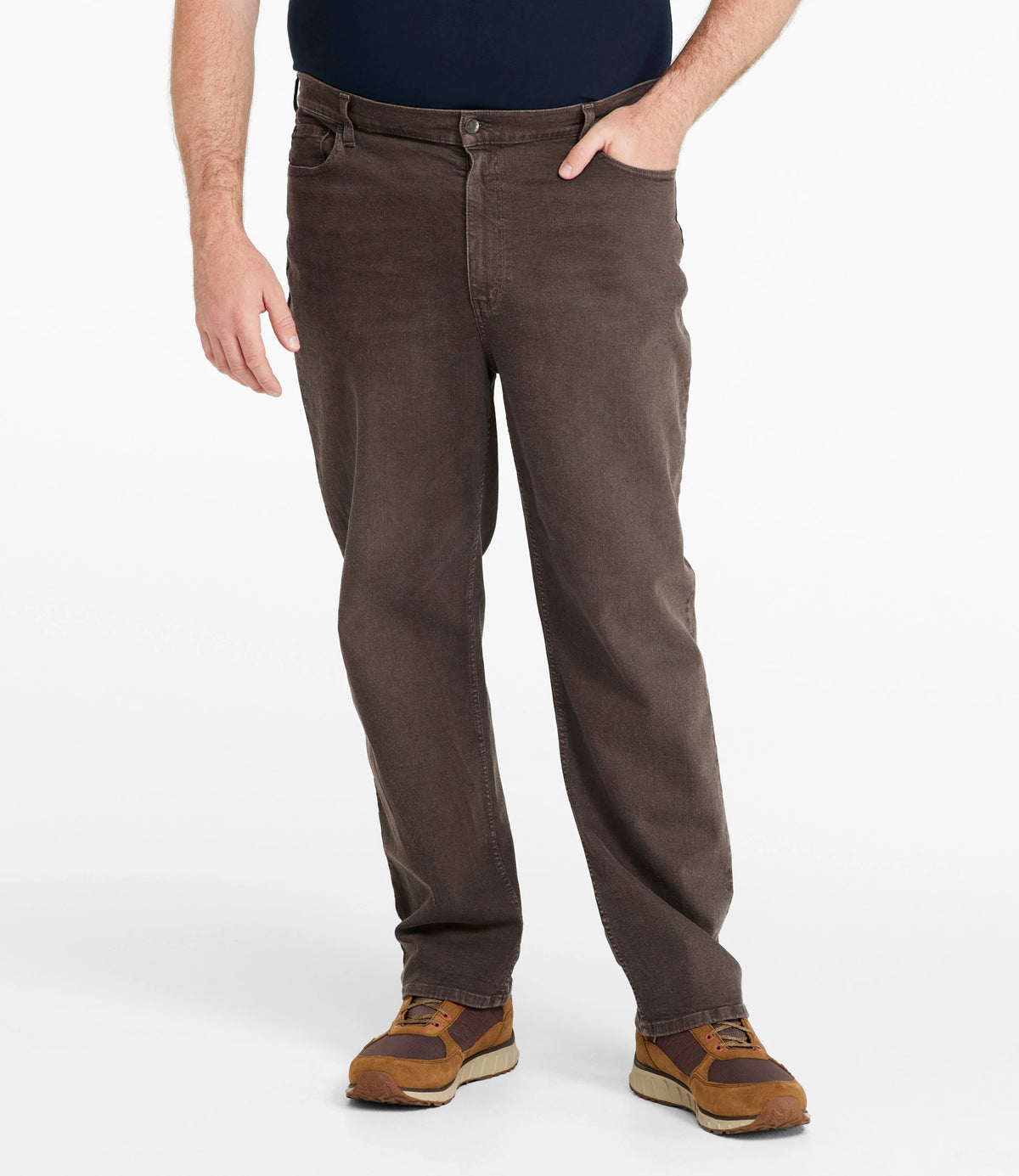 Men's Stretch Straight-Leg Jeans - Tan