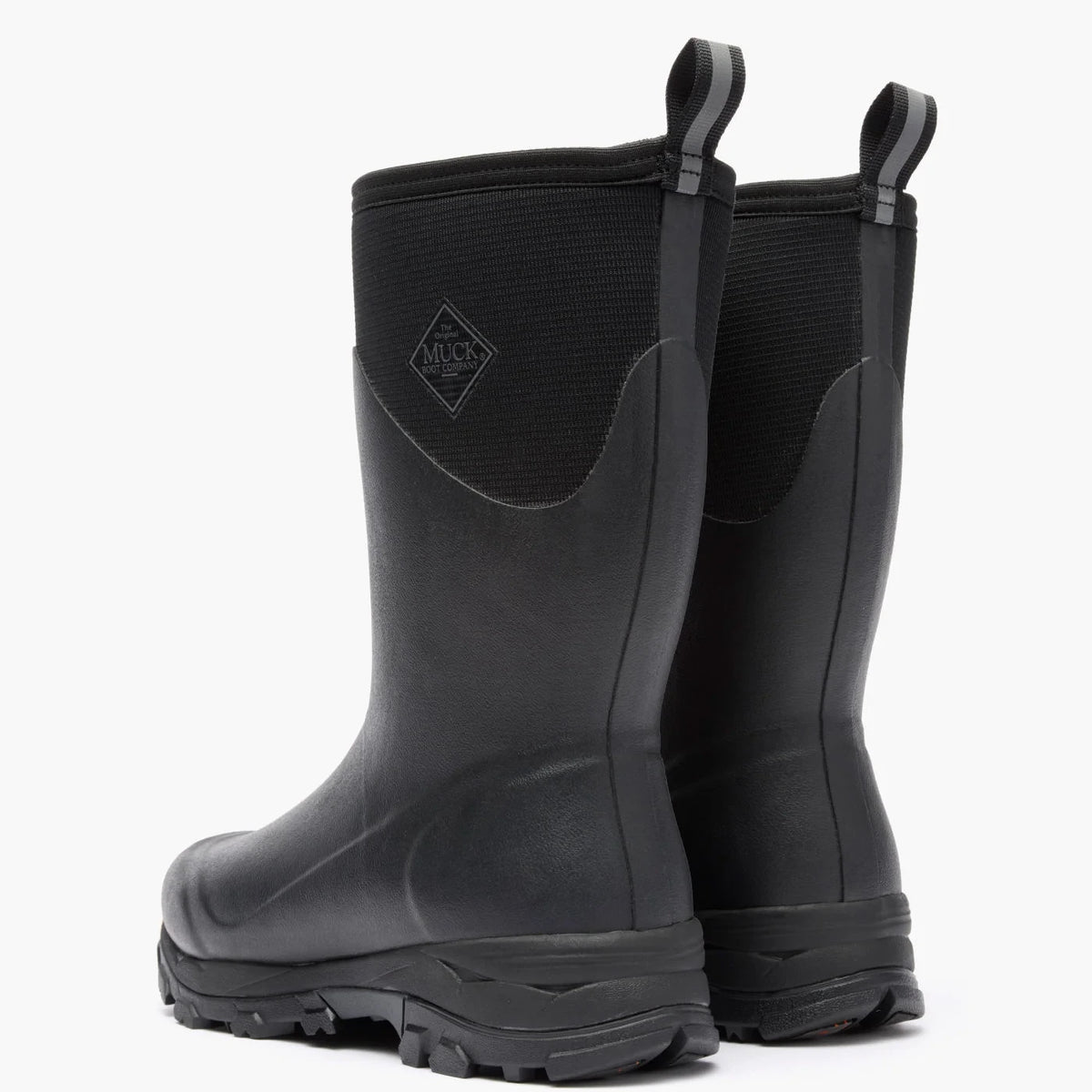 Men's Insulated Waterproof Mid Ice Grip Boot - Black