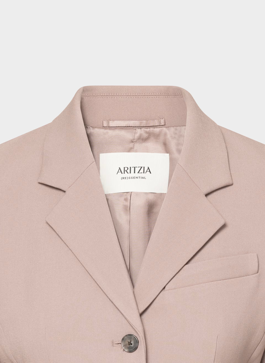 Single-Breasted Stretch Blazer - Brown Check