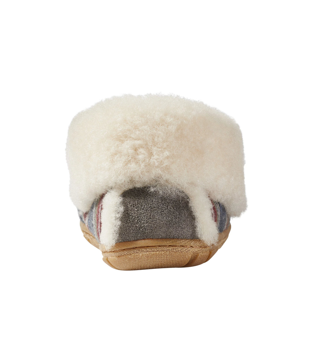 Women's Plaid Shearling Moccasin Slippers