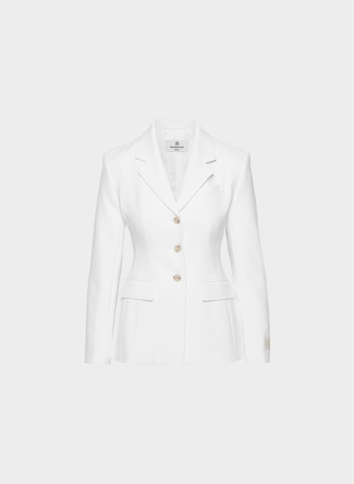 Single-Breasted Stretch Blazer - Brown Check