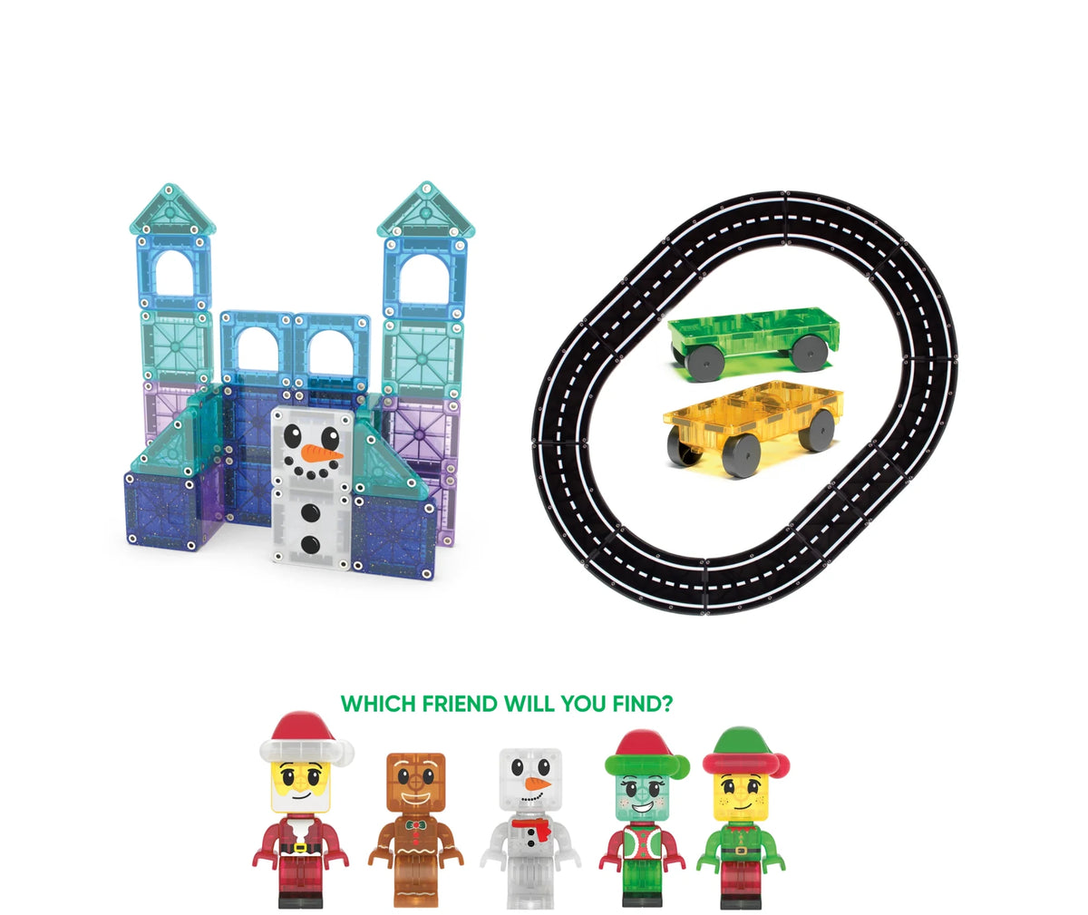 Winter Road Building Toy Bundle