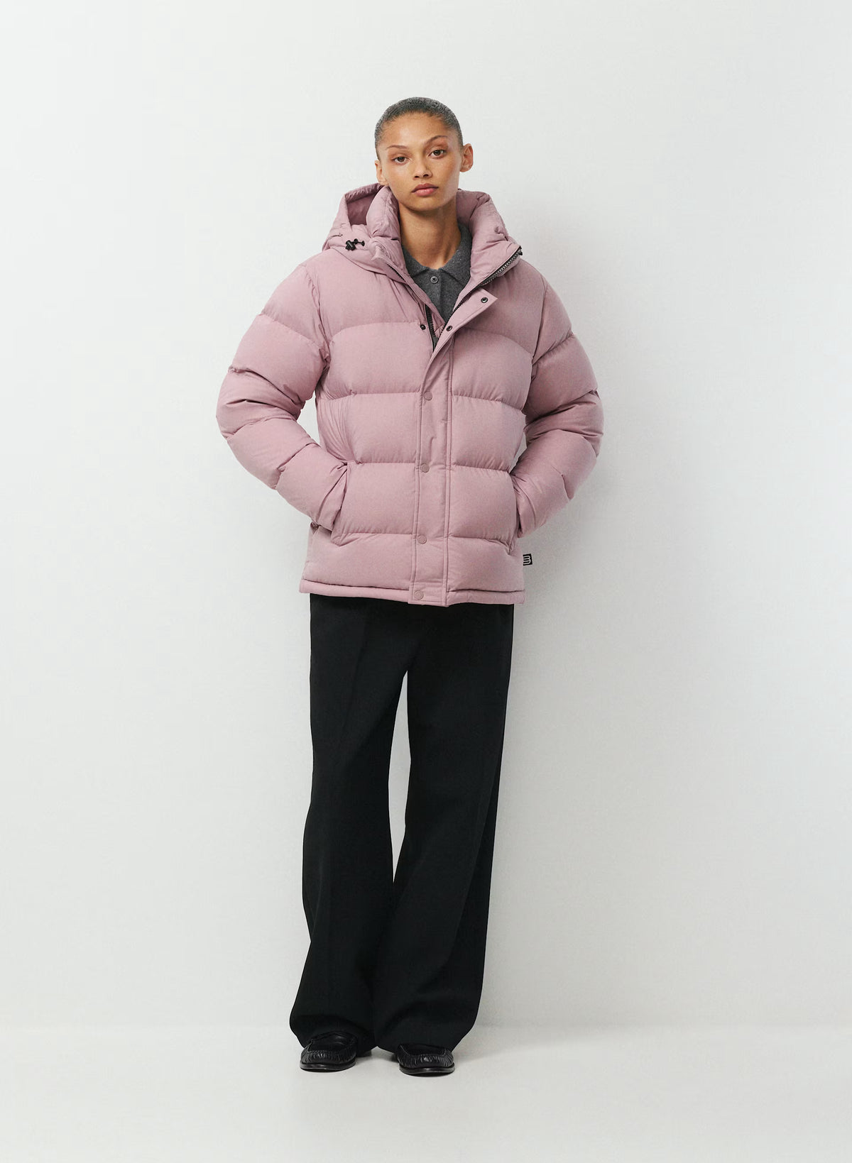Long Down Puffer Jacket - Blue