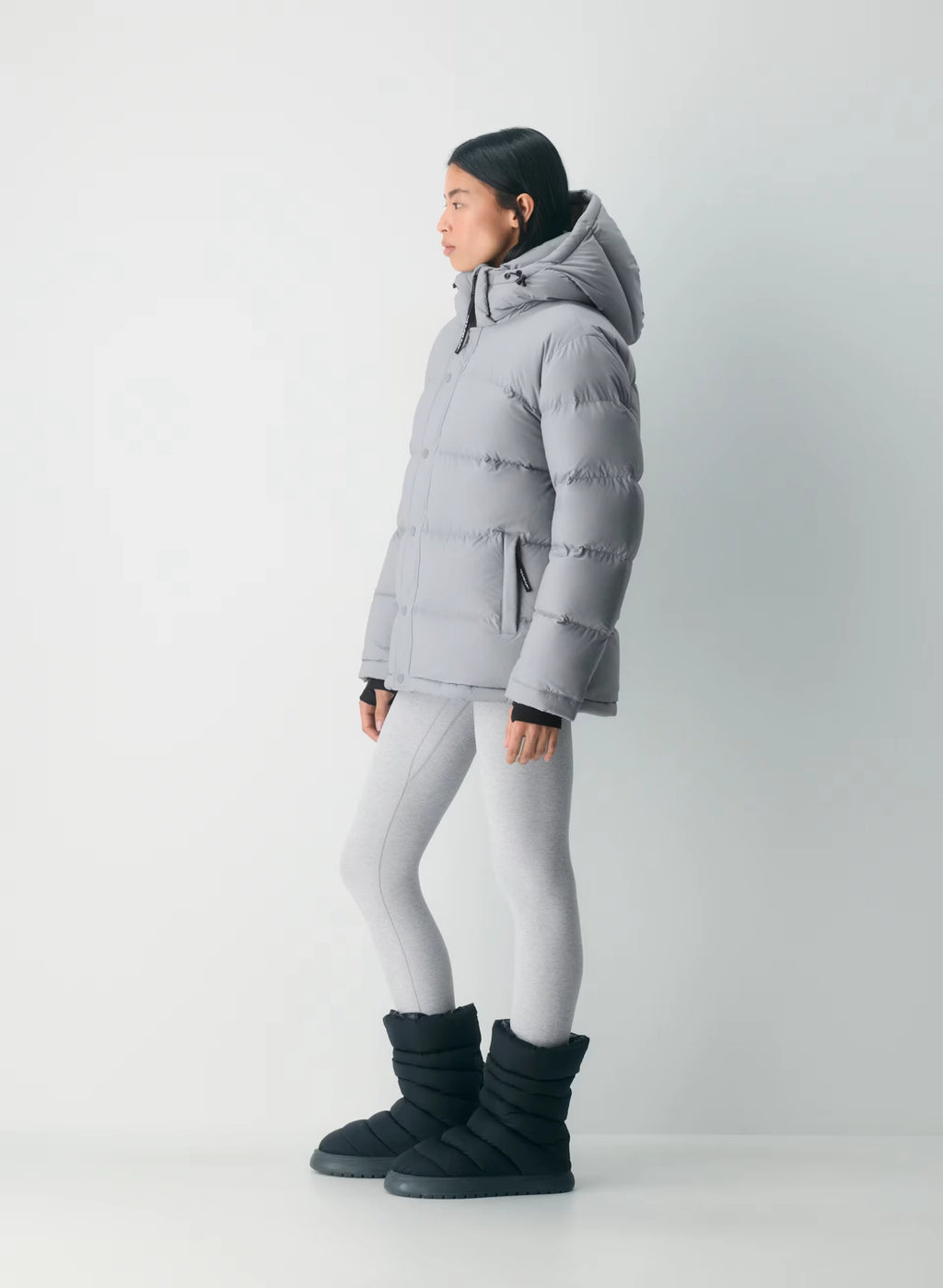 Long Down Puffer Jacket - Blue