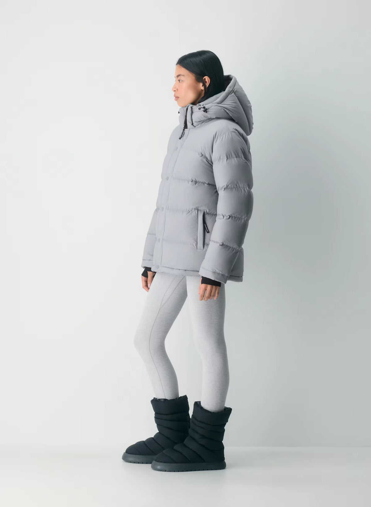 Long Down Puffer Jacket - Blue