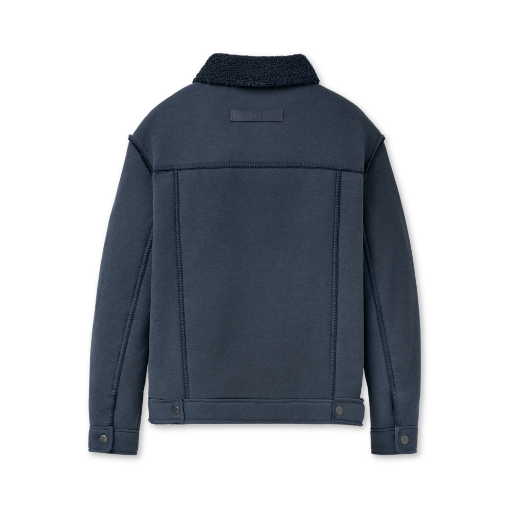 Men's Plush Fleece Trucker Jacket - Sand