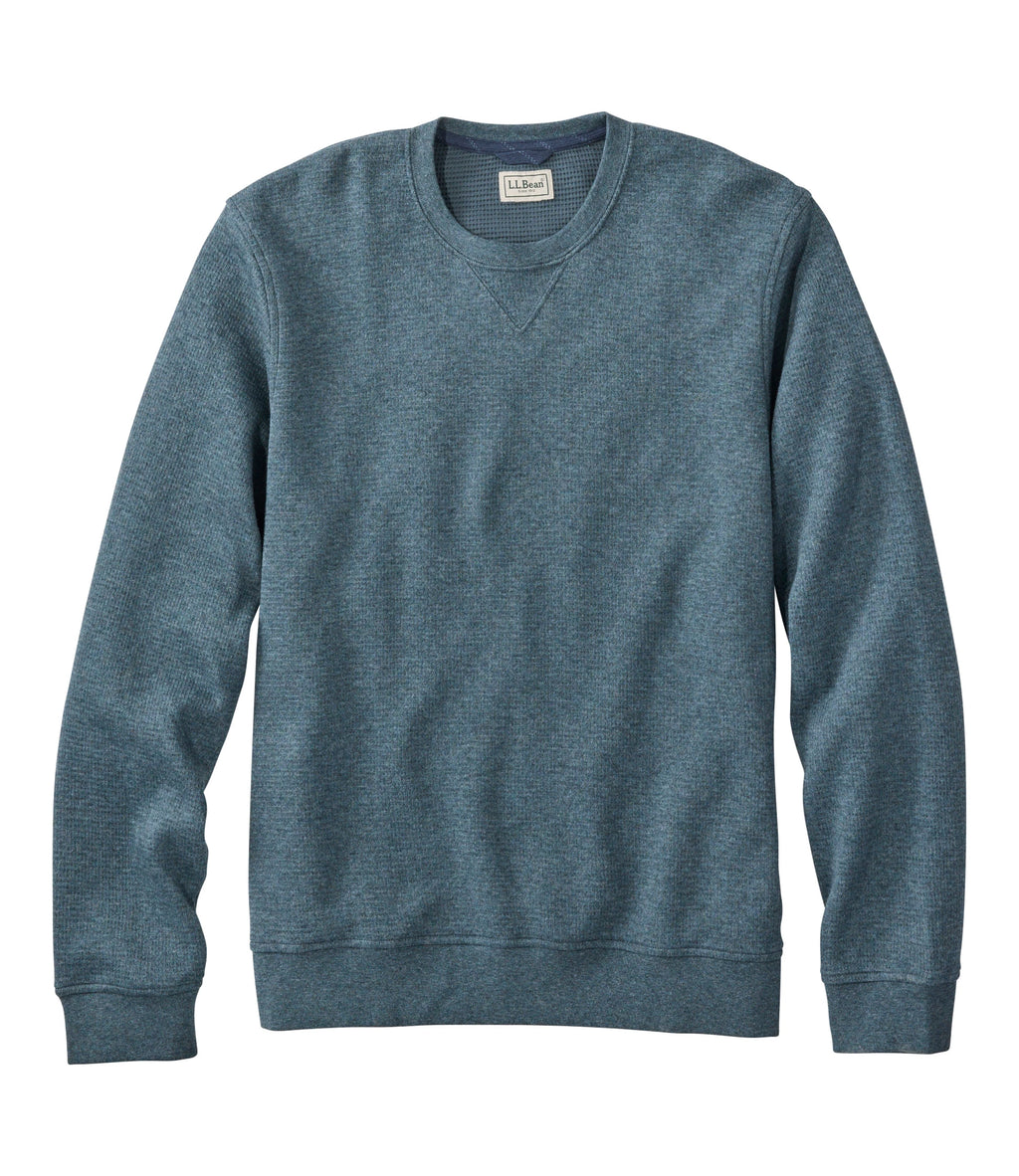 Men's Waffle Knit Crewneck Sweatshirt - Blue