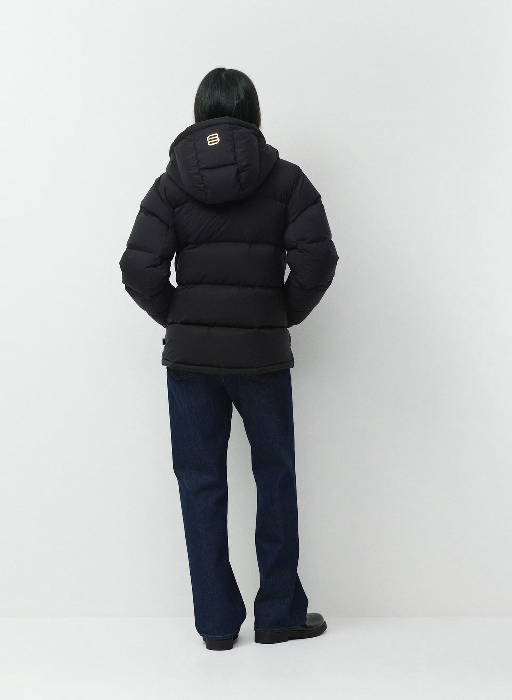 Long Down Puffer Jacket - Blue