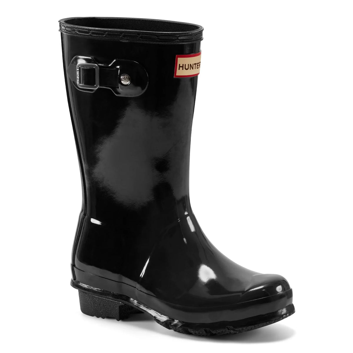 Kids' Glossy Rain Boots - Black